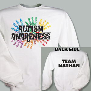 Personalized Autism Walk Team Sweatshirt